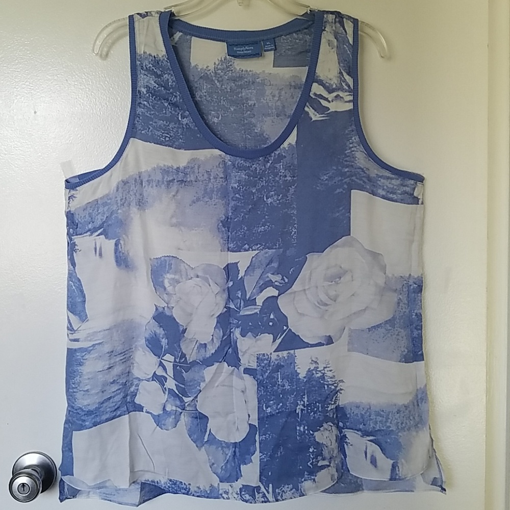 Floral sleeveless top